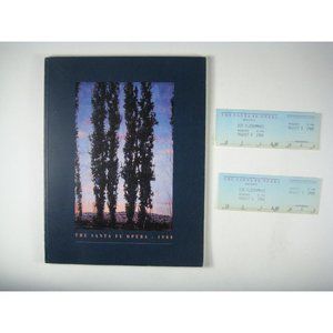 Santa Fe Opera Program 1988 Tickets Die Fledermaus Gene Rush Season